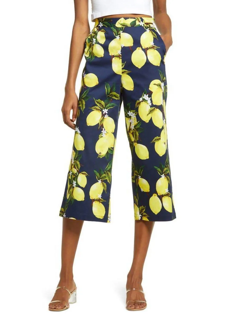 2.7 AUGUST APPAREL - Lemon Capri Pant