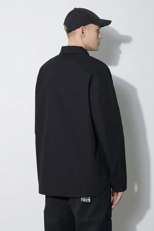 A-COLD-WALL* Zip Overshirt black color ACWMSH138A