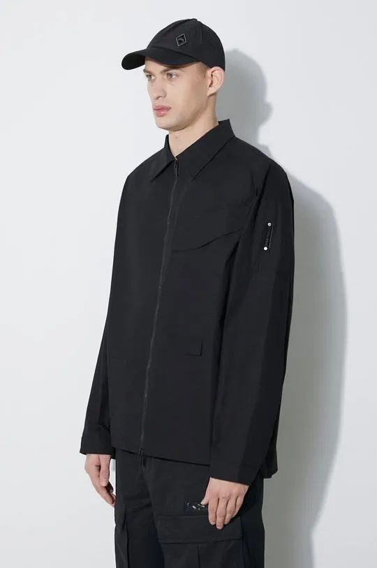 A-COLD-WALL* Zip Overshirt black color ACWMSH138A