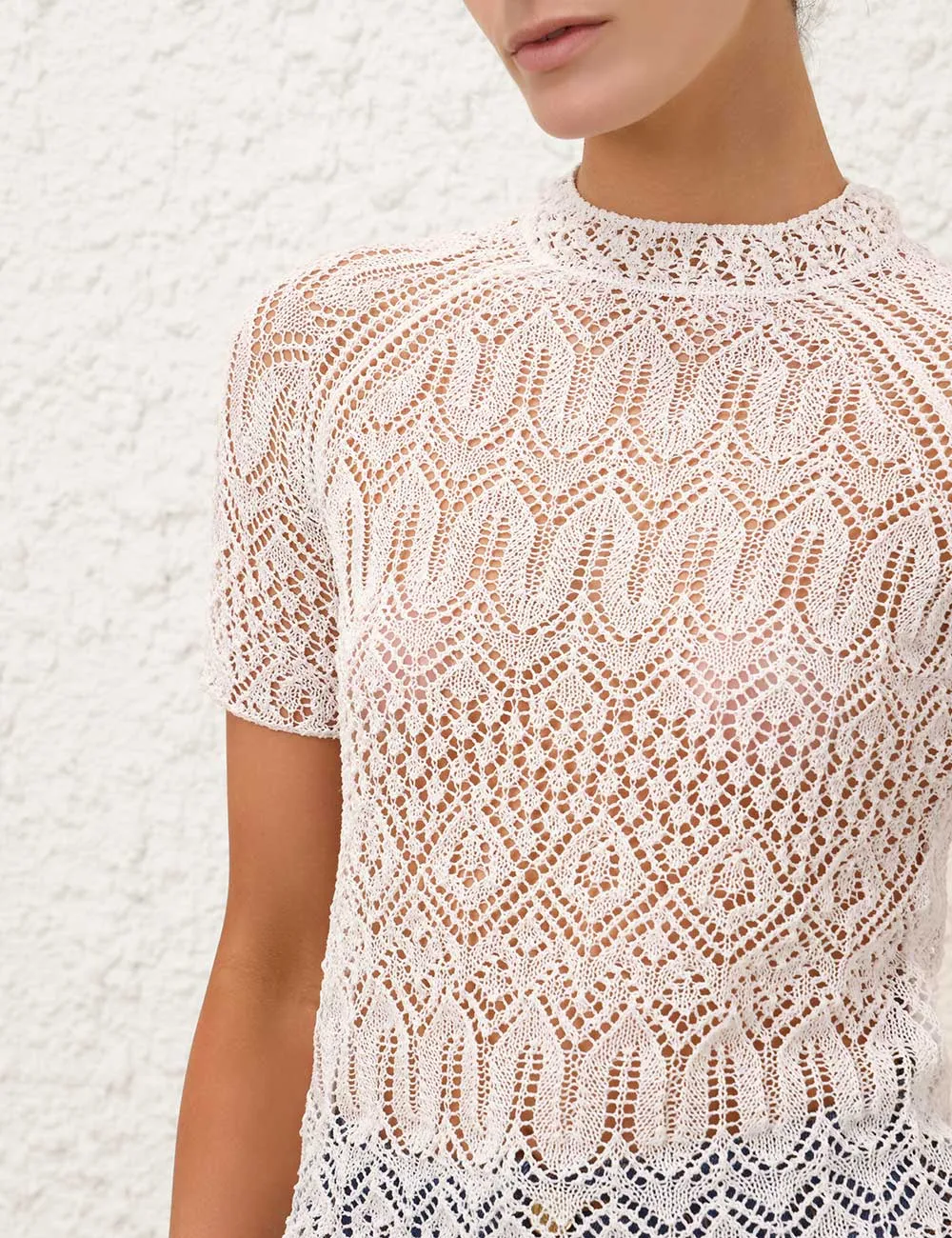 Acacia Lace Knit Tee