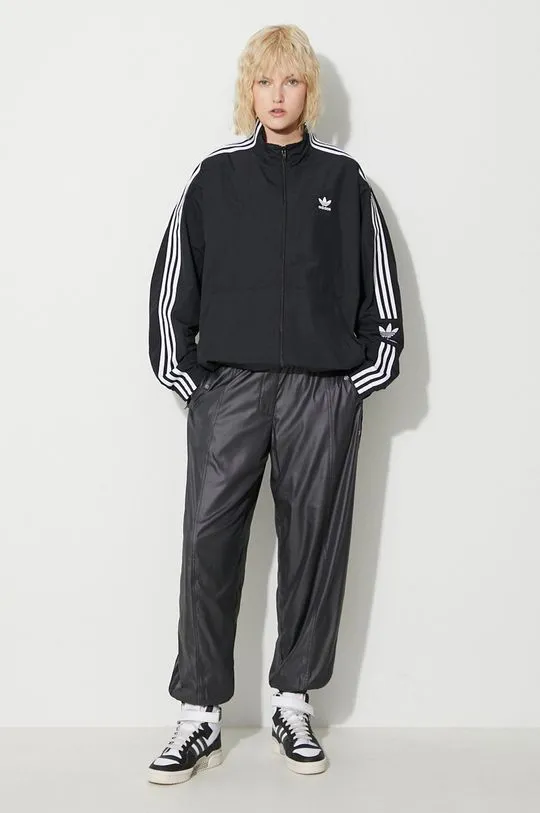 adidas trousers Woven Jogger women's black color HR3425