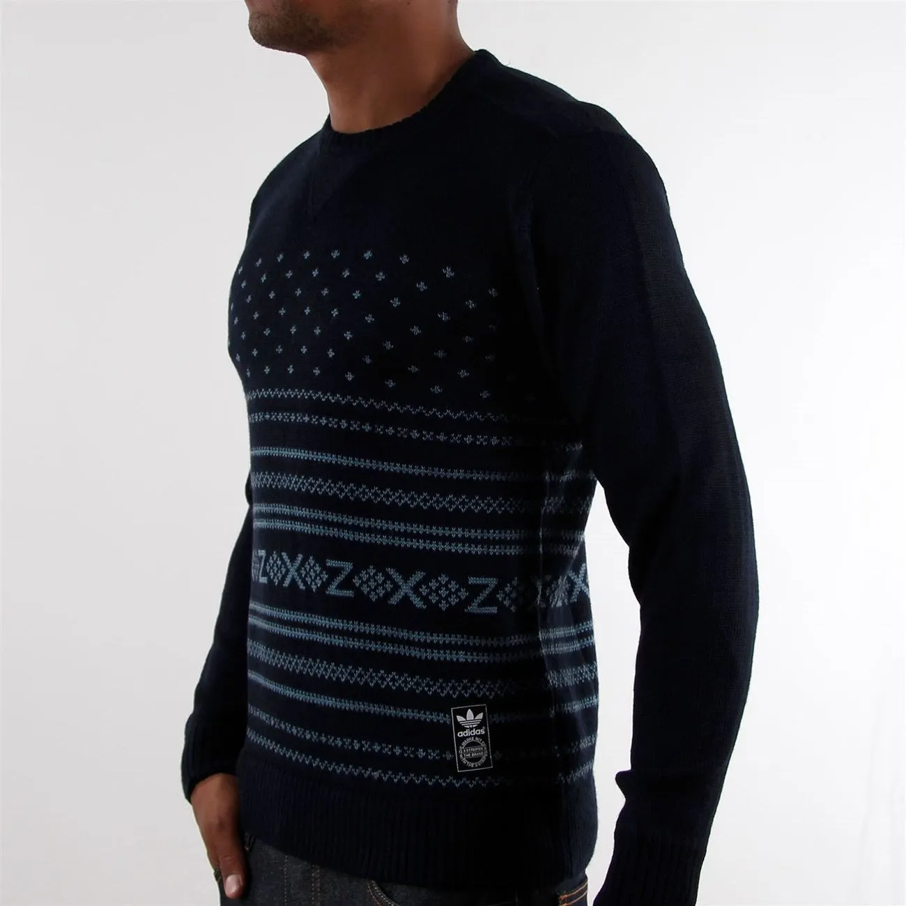 Adidas Wool Knit Crew Pullover G84463 Men Sweater