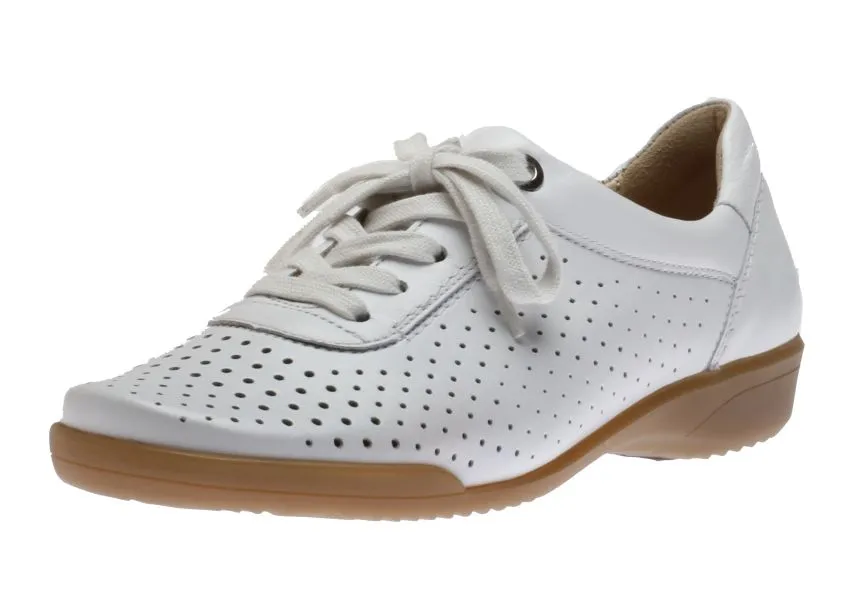 Alexis White Lace-Up Sneaker