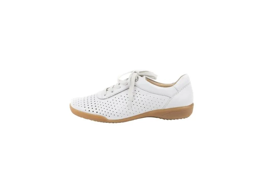 Alexis White Lace-Up Sneaker