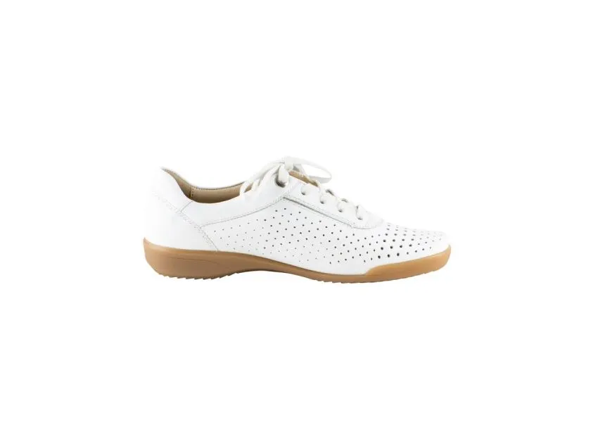 Alexis White Lace-Up Sneaker