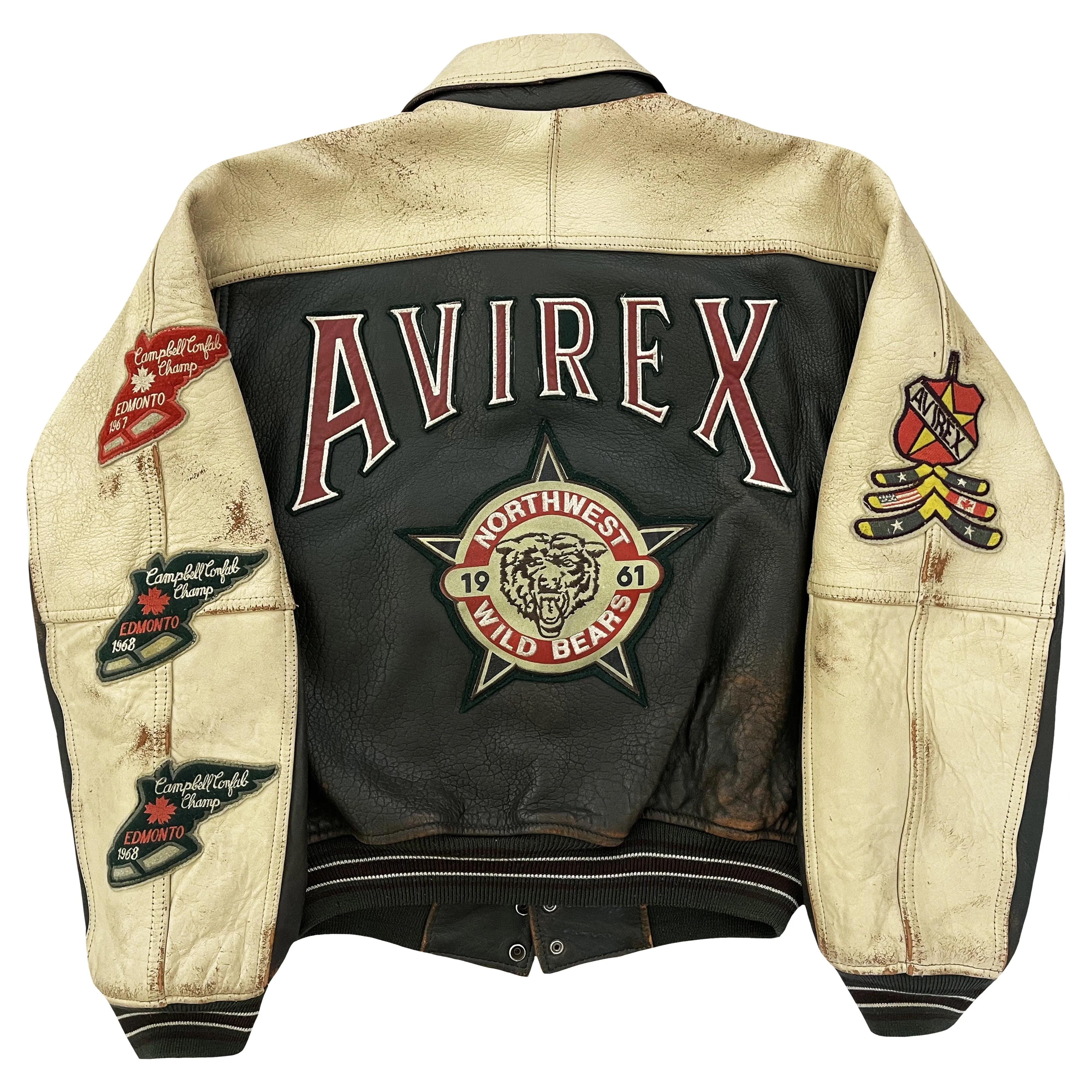 Avirex Leather Varsity Jacket