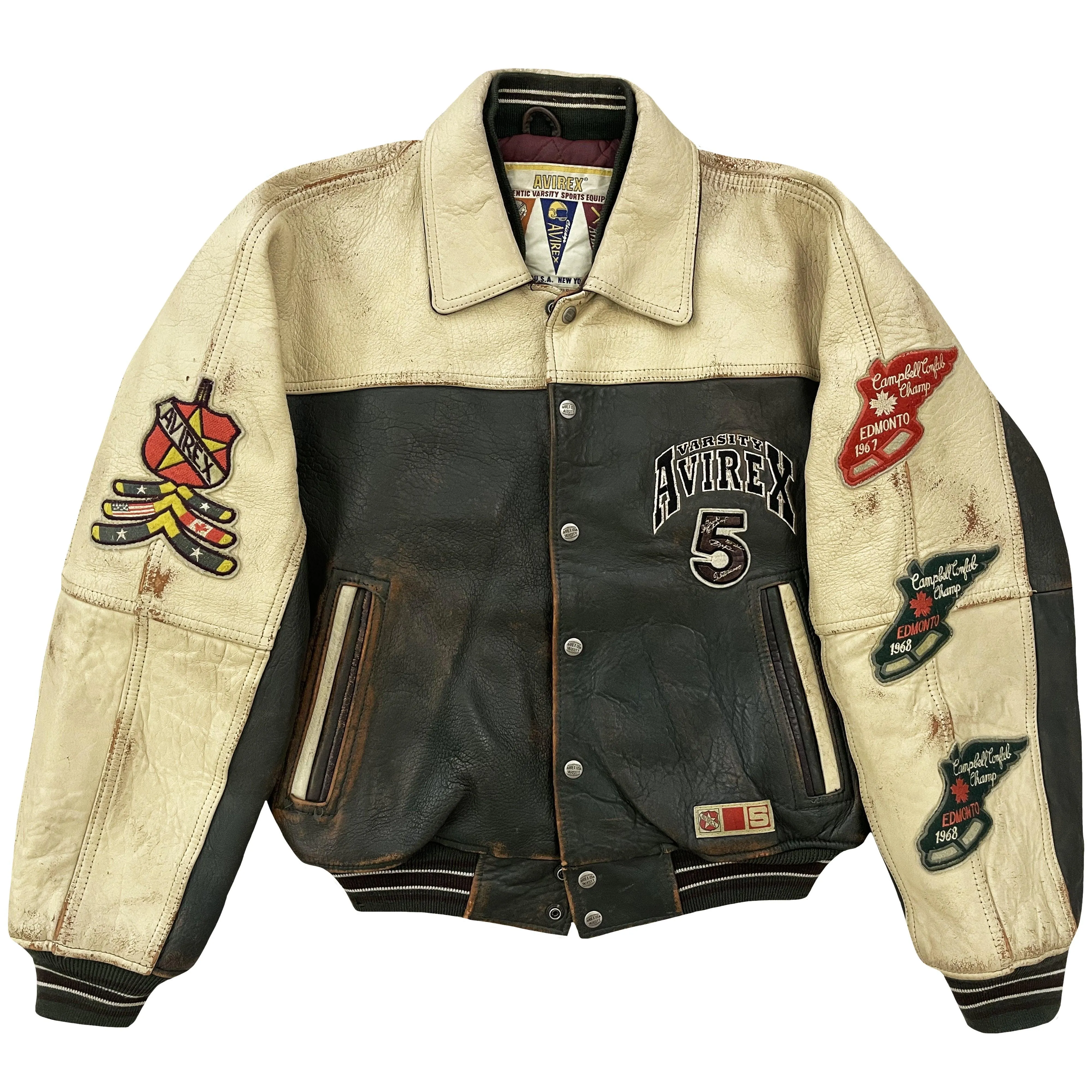 Avirex Leather Varsity Jacket