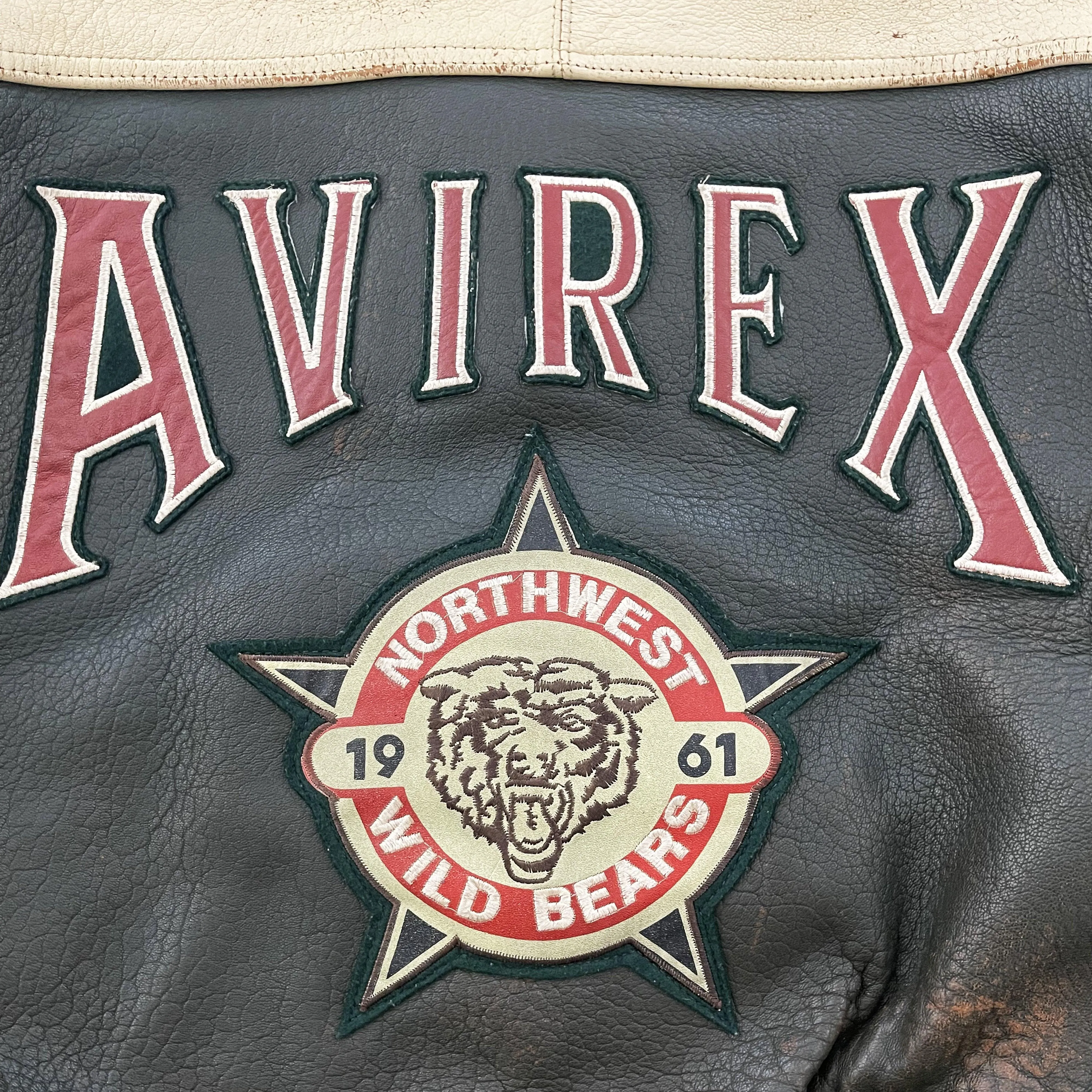 Avirex Leather Varsity Jacket