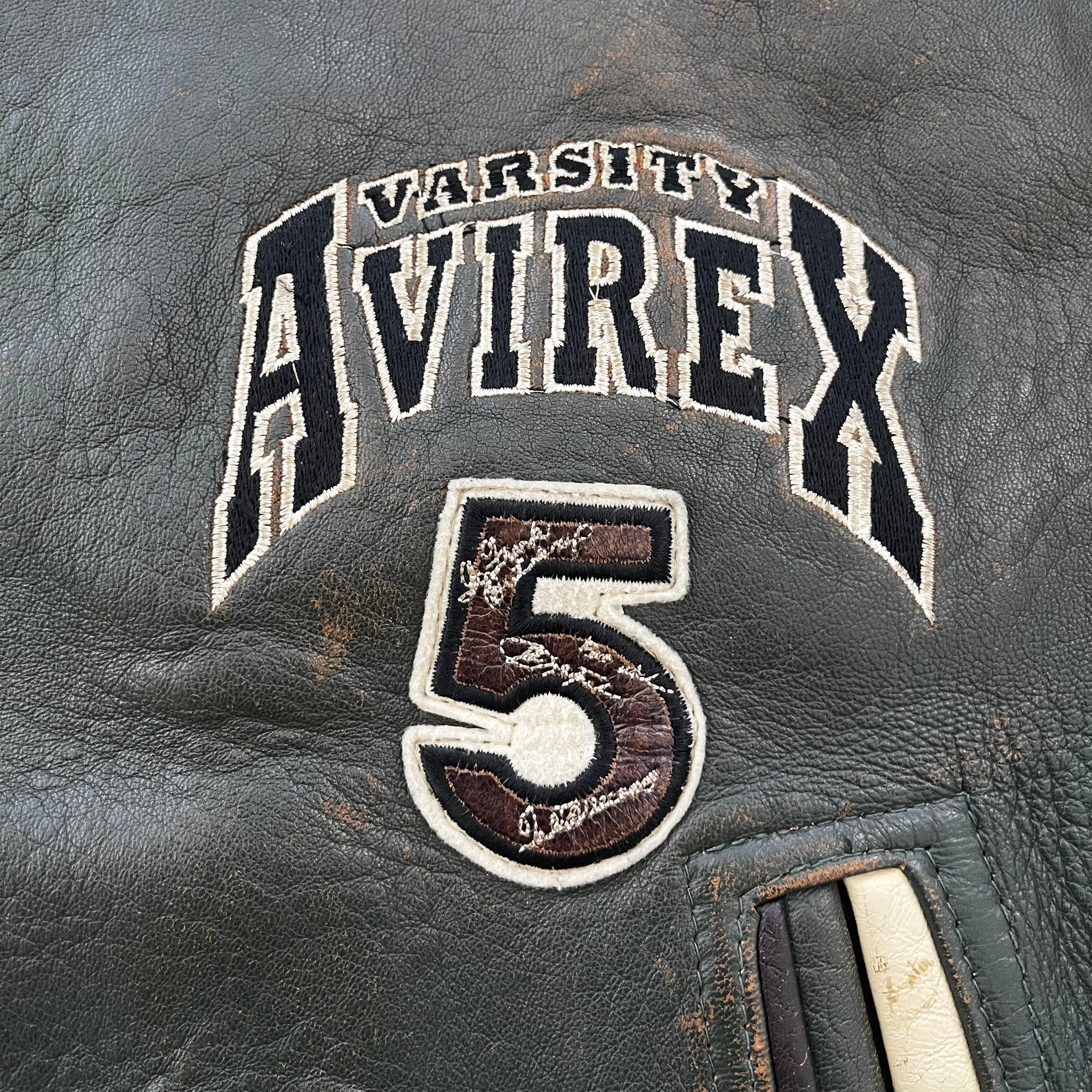 Avirex Leather Varsity Jacket