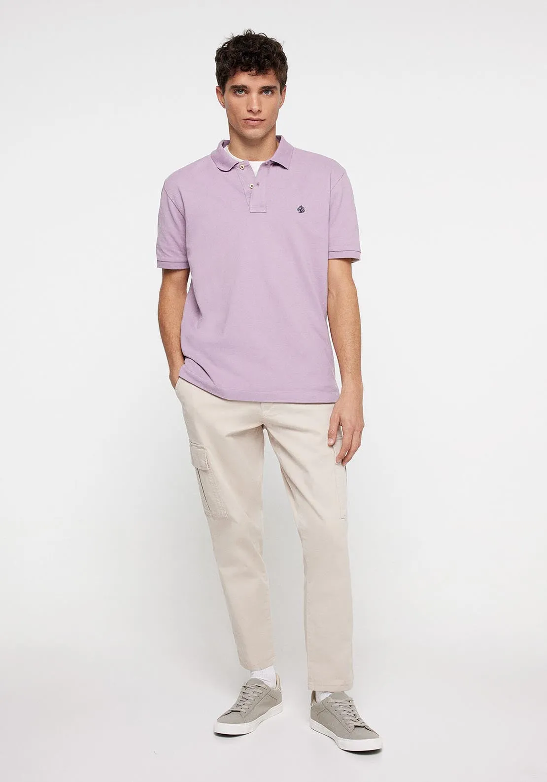 Basic piqué polo shirt