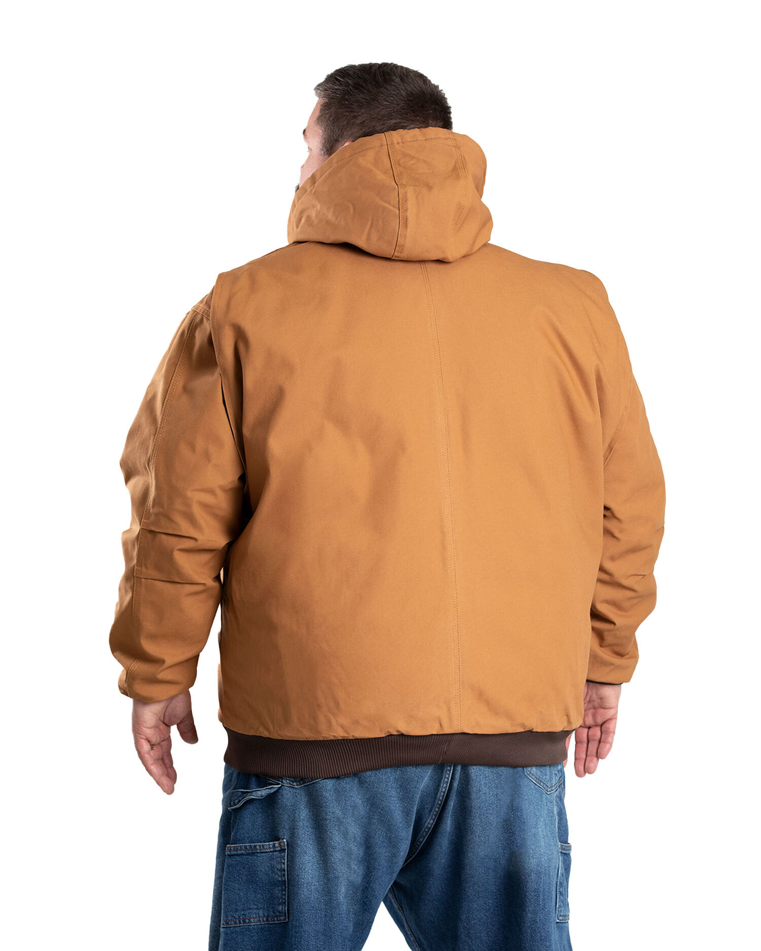 Berne Original Hooded Jacket in Brown Duck