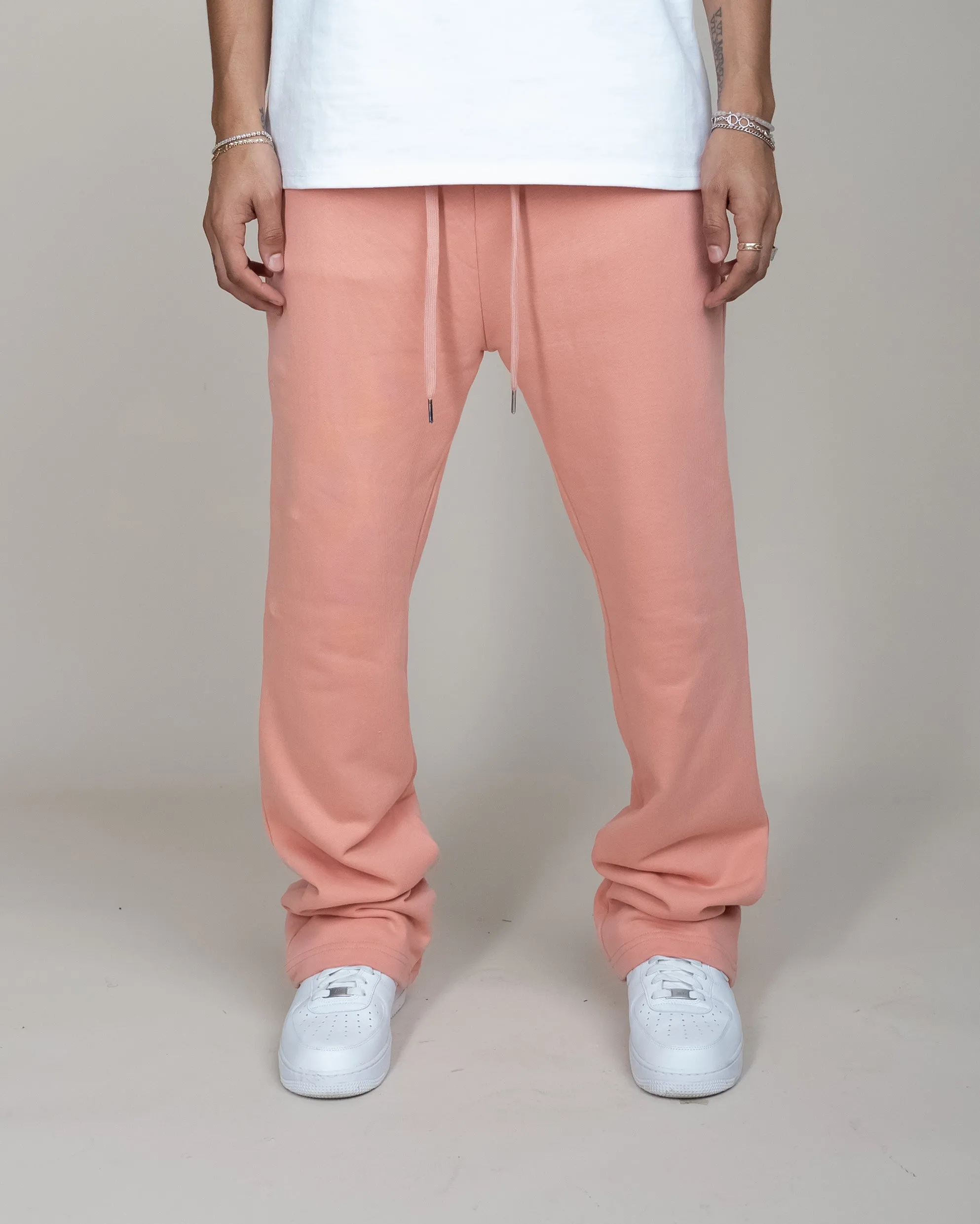 BIG N TALL PERFECT FLARE SWEATPANTS-DARK PINK