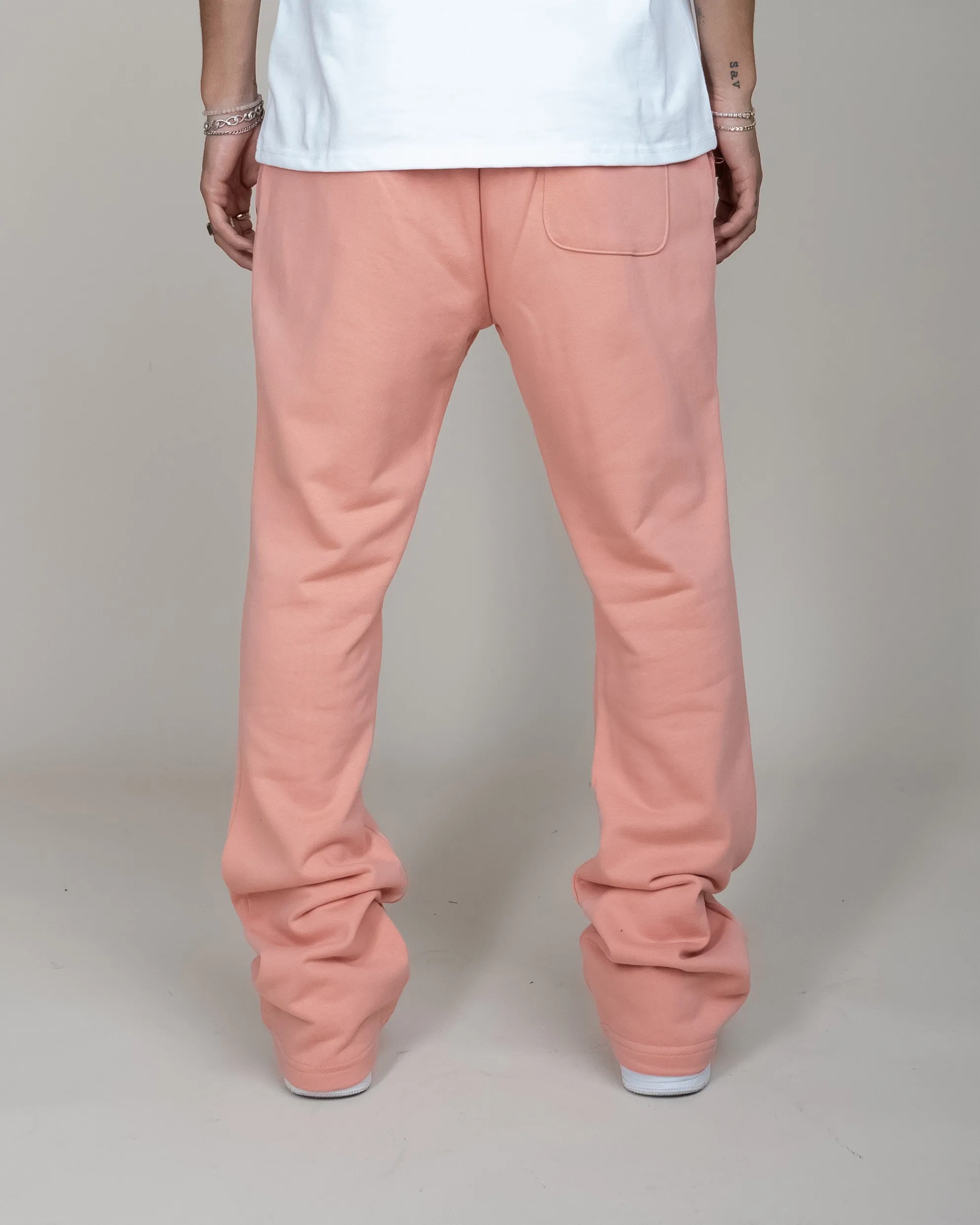 BIG N TALL PERFECT FLARE SWEATPANTS-DARK PINK