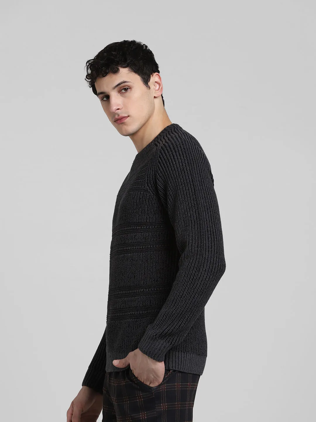 Black Knitted Sweater