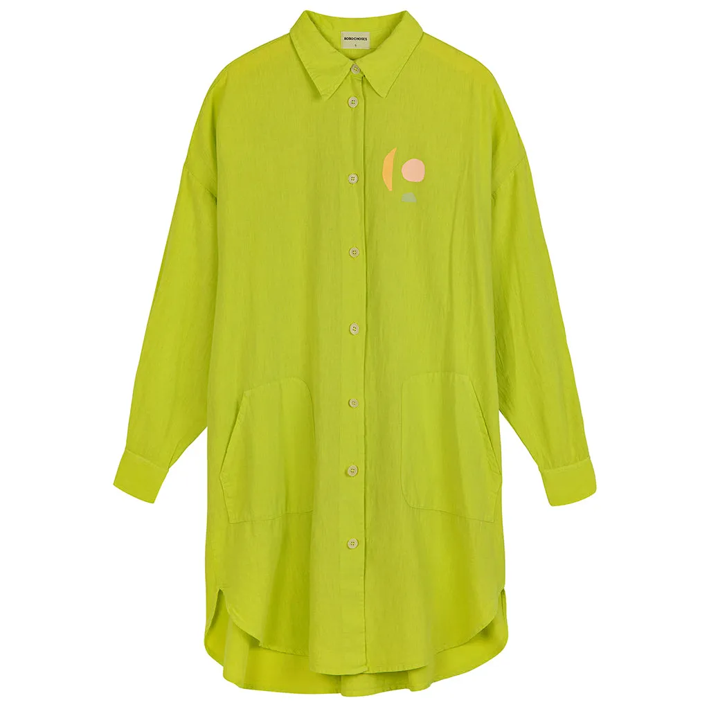 Bobo Choses Woman Shirt Dress Light Green