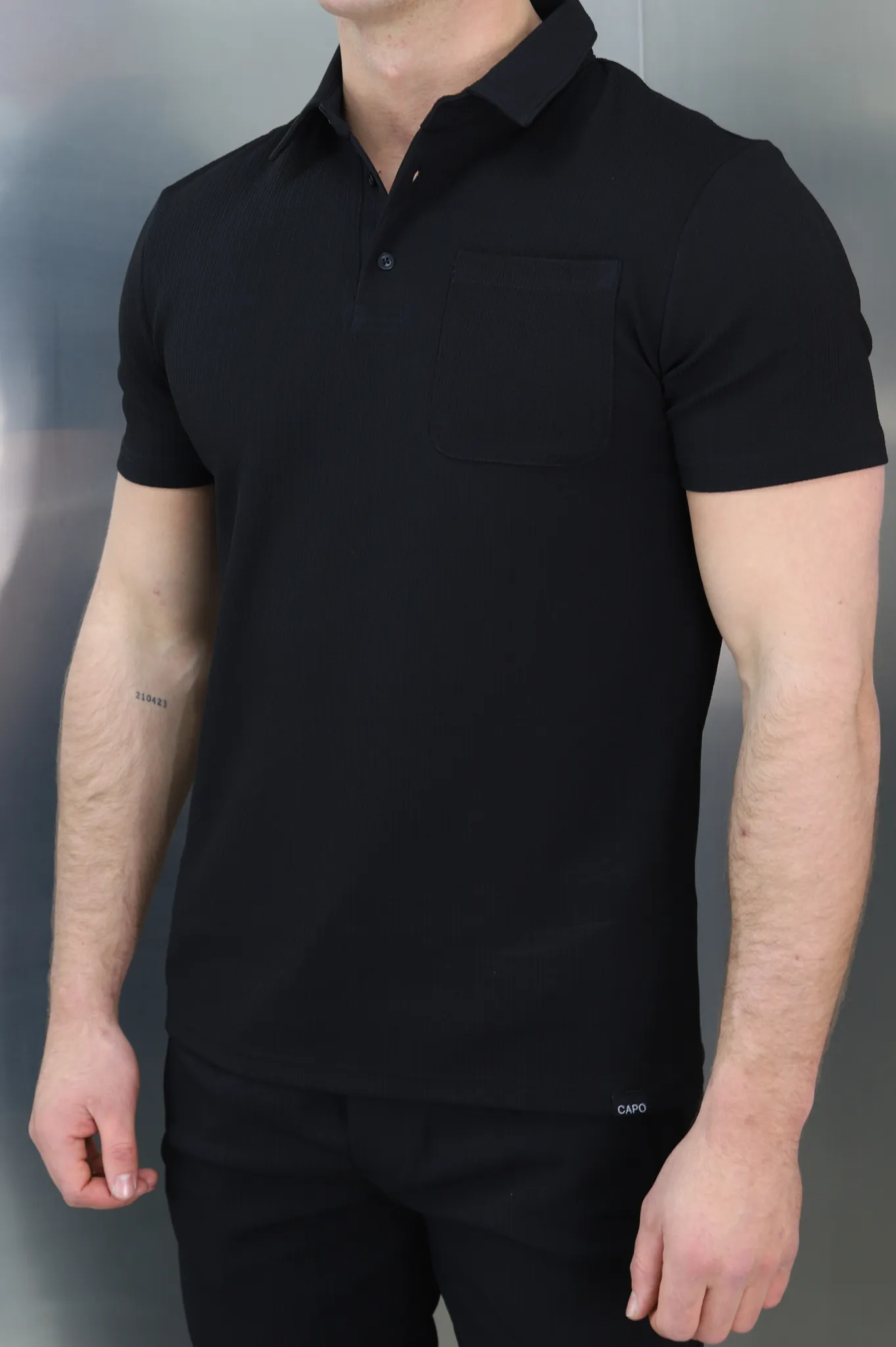 Capo TWIST Polo Shirt - Black