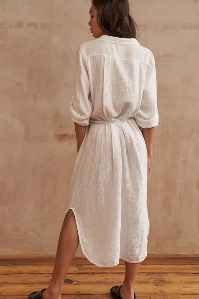 Charli - Cassis Shirt Dress - White