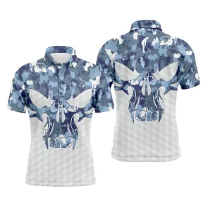 Chiptshirts - Polo De Golf, Cadeau Original Pour Fans De Golf, Polo de Sport Homme et Femme, Camouflage Golf, Crne de Golf - CTS