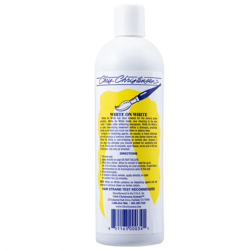 Chris Christensen White On White Whitening Treatment Shampoo For Dogs