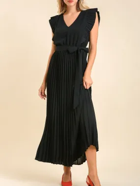 City Sleek Pleated Dress