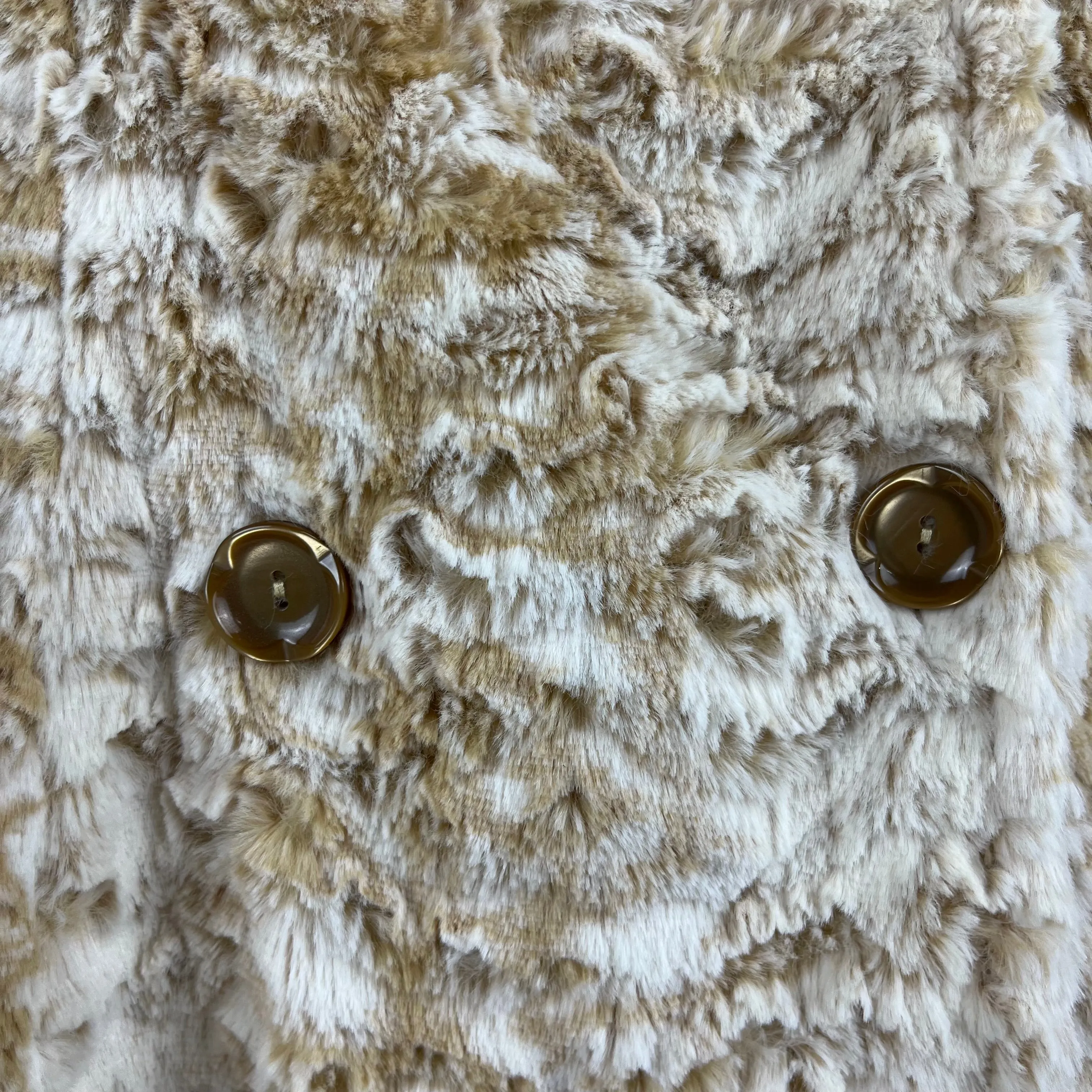 Coat Faux Fur & Sherpa By Free People  Size: S