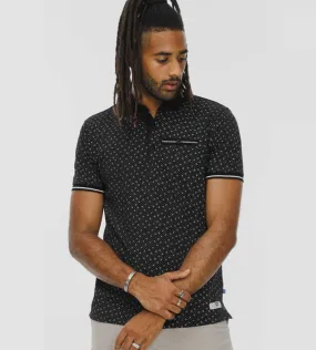 D555 Mens Polo Shirt With All Over Print (WILSON)