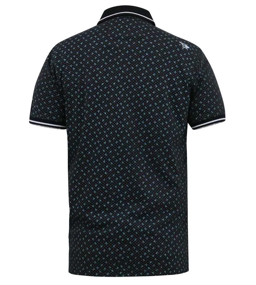 D555 Mens Polo Shirt With All Over Print (WILSON)