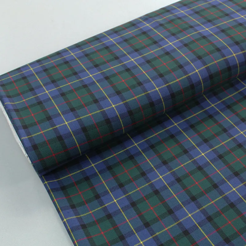 Dressmaking Tartan - Natty Check - Green and Blue