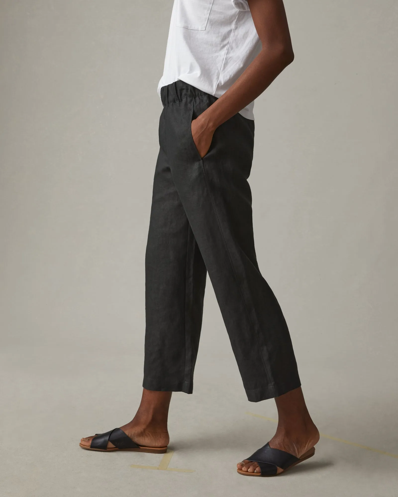 Easy Linen Pant - Meteorite