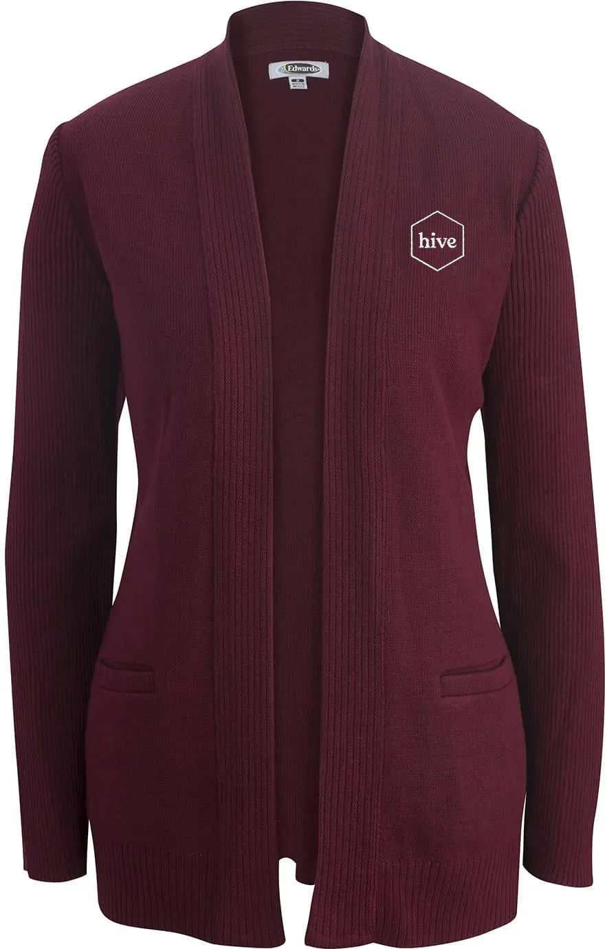 Edwards Ladies Acrylic Open Cardigan Sweater