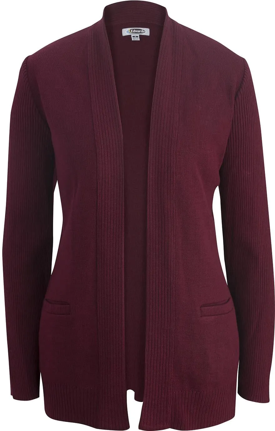 Edwards Ladies Acrylic Open Cardigan Sweater