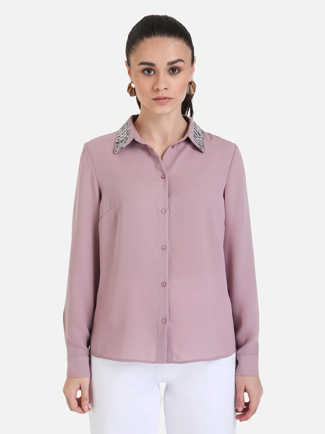 Embelished Collar Shirt