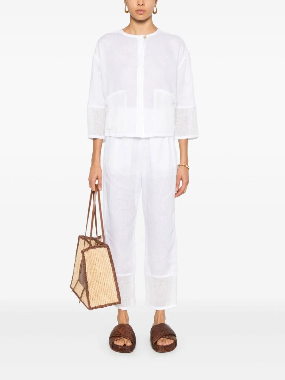 Emporio Armani Trousers White