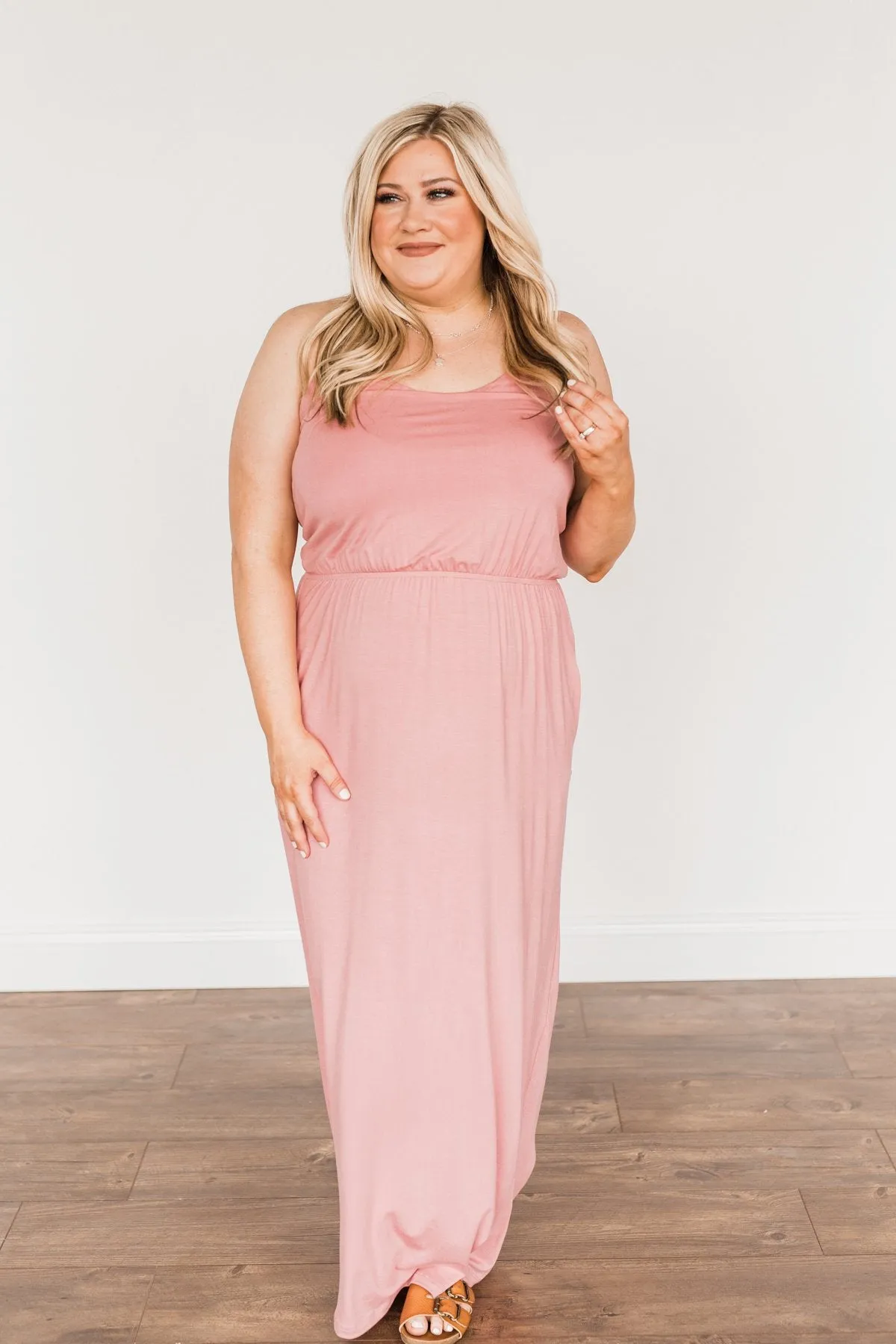 Everlasting Elegance Maxi Dress- Dusty Mauve Pink