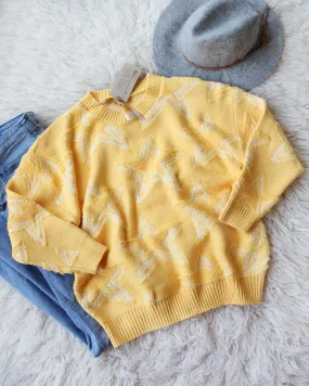 Falling Star Sweater in Daffodil