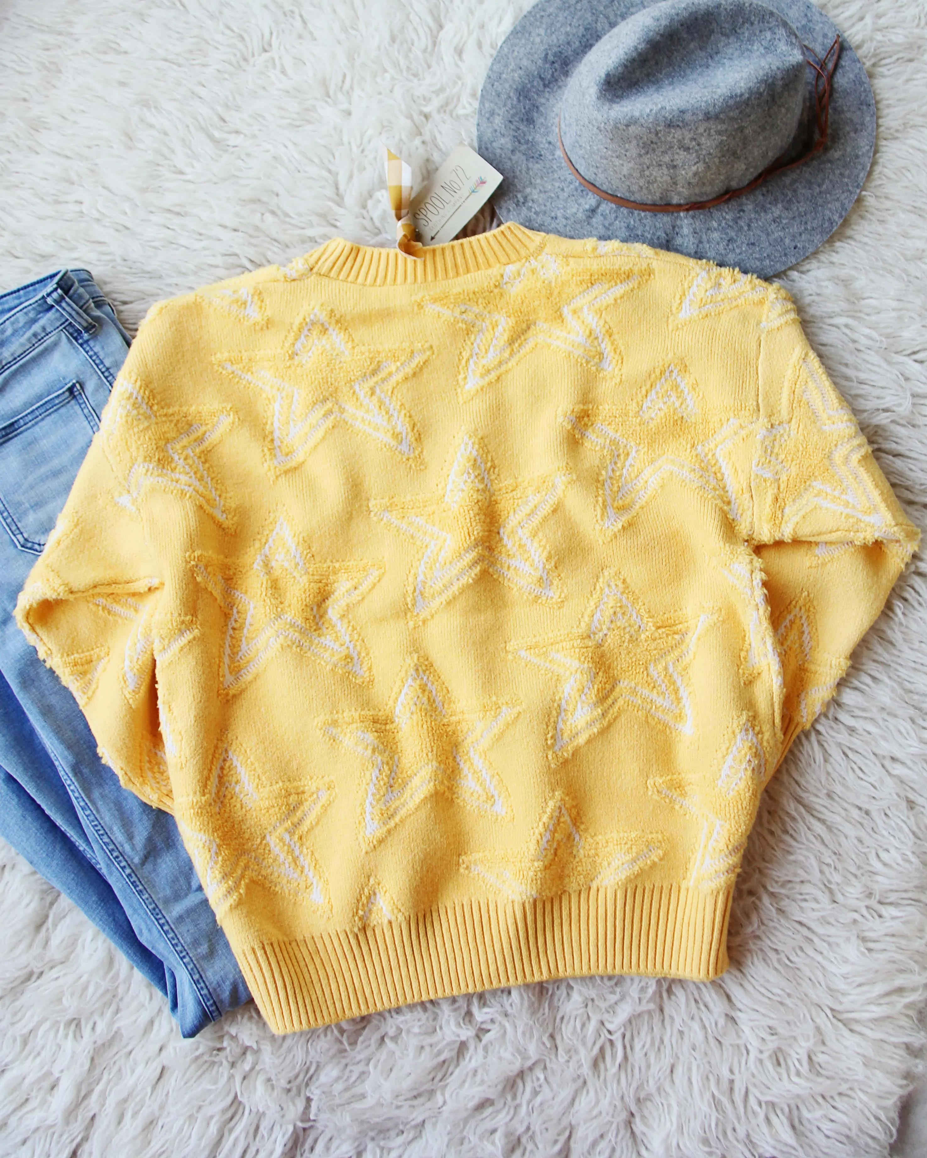 Falling Star Sweater in Daffodil