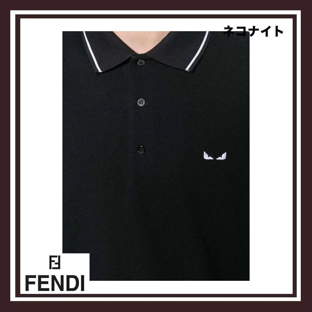 FENDI  |Luxury Knitted Polo Shirts Polos