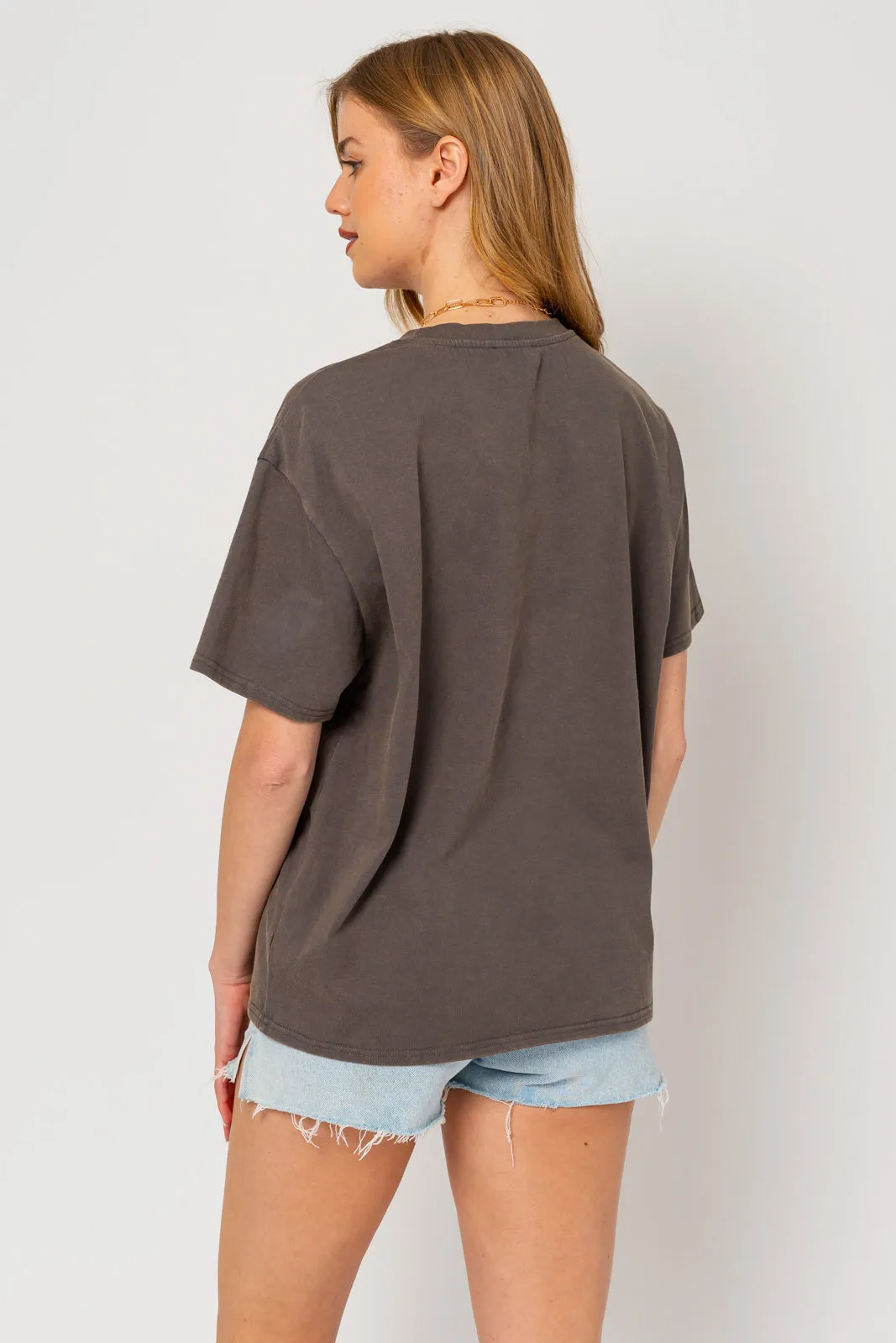 FINAL SALE - Bloom With Grace Embroidered Pocket Tee