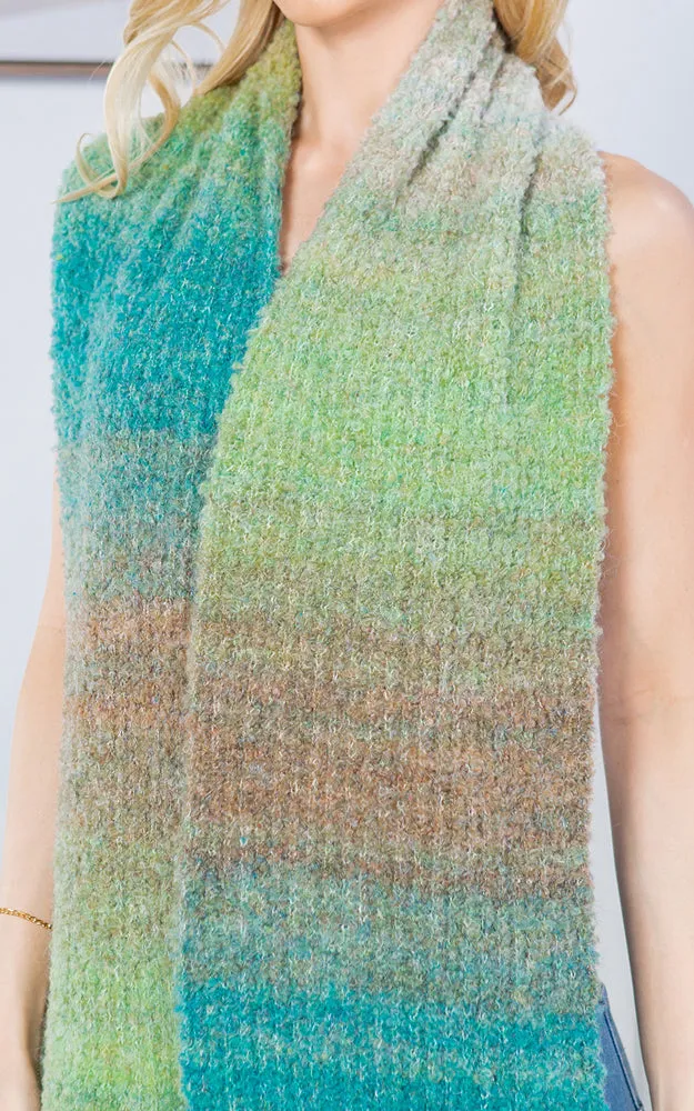 GAO4233 MULTI OMBRE COLOR OBLONG SCARF