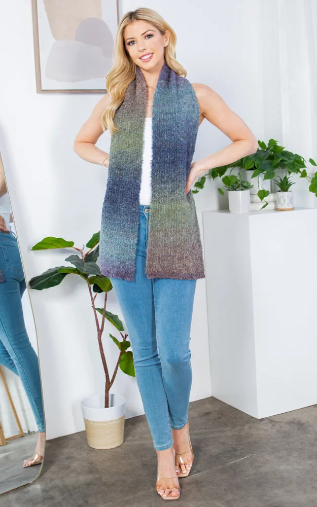 GAO4233 MULTI OMBRE COLOR OBLONG SCARF