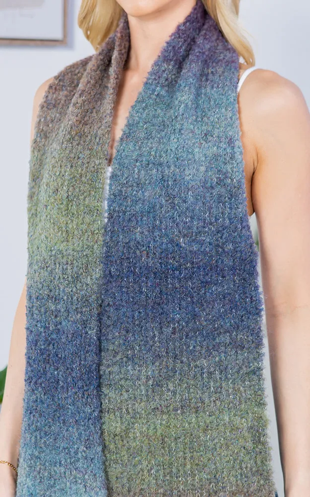 GAO4233 MULTI OMBRE COLOR OBLONG SCARF