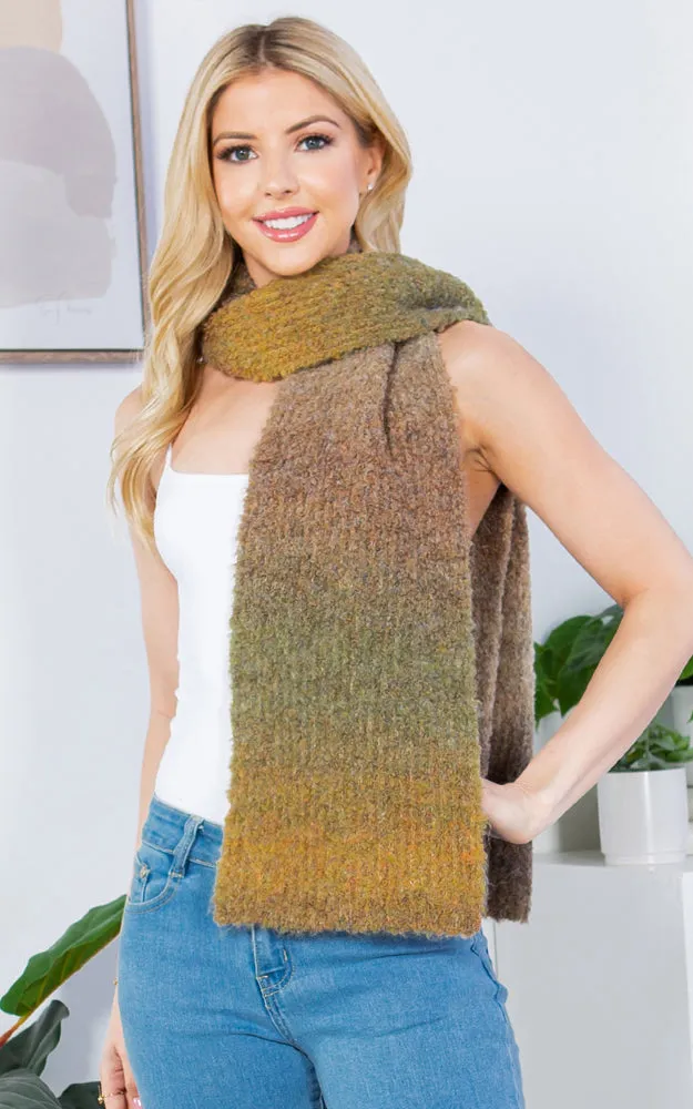 GAO4233 MULTI OMBRE COLOR OBLONG SCARF