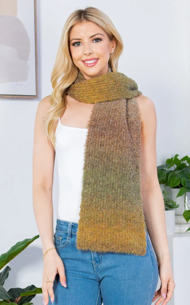 GAO4233 MULTI OMBRE COLOR OBLONG SCARF