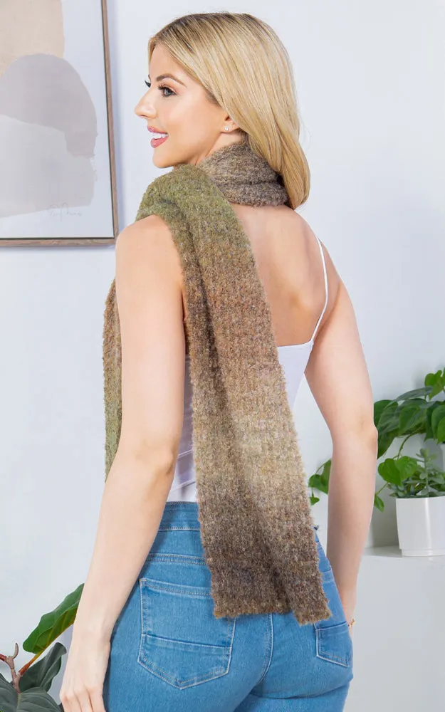 GAO4233 MULTI OMBRE COLOR OBLONG SCARF