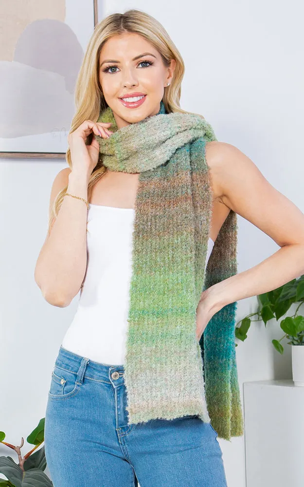 GAO4233 MULTI OMBRE COLOR OBLONG SCARF