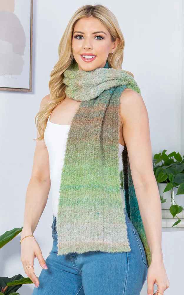 GAO4233 MULTI OMBRE COLOR OBLONG SCARF