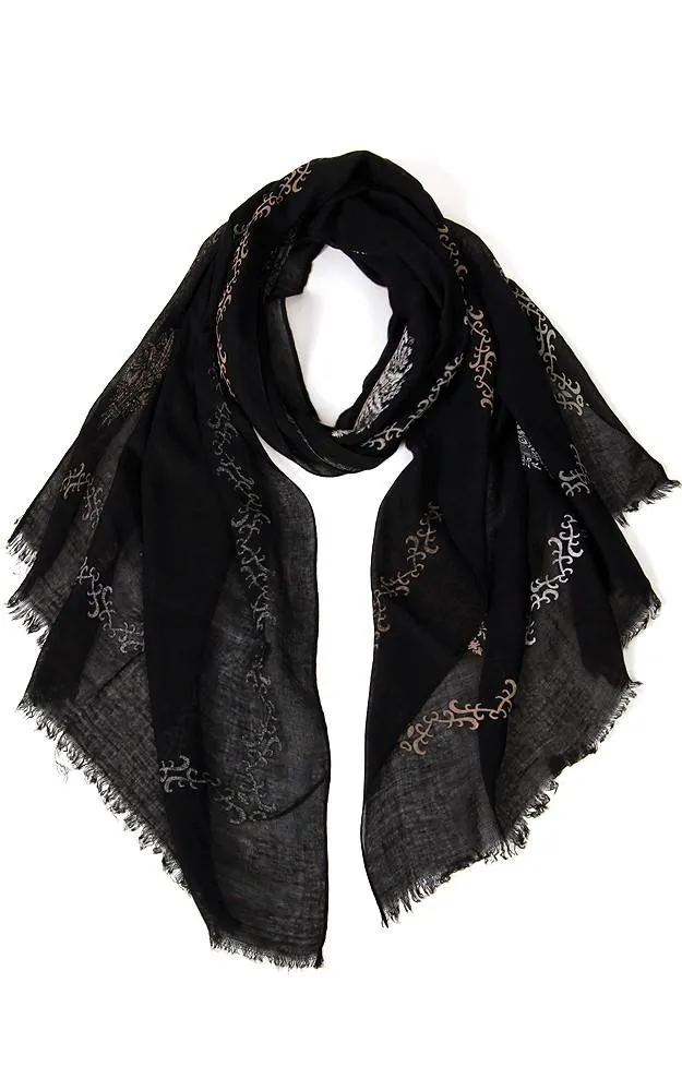 GPO553 Texture Print Scarf