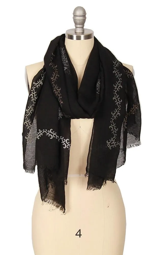 GPO553 Texture Print Scarf