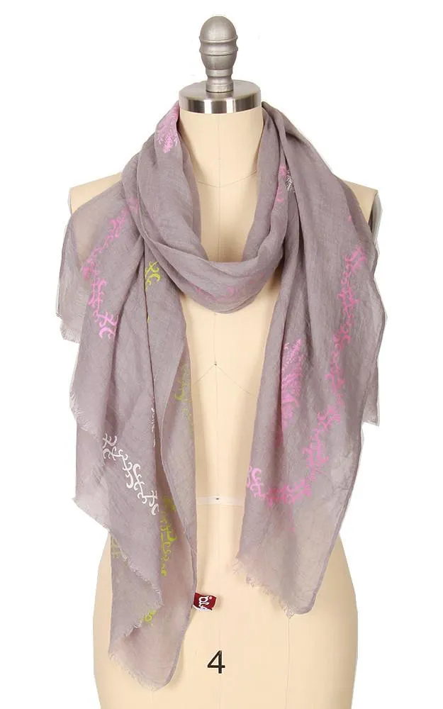 GPO553 Texture Print Scarf