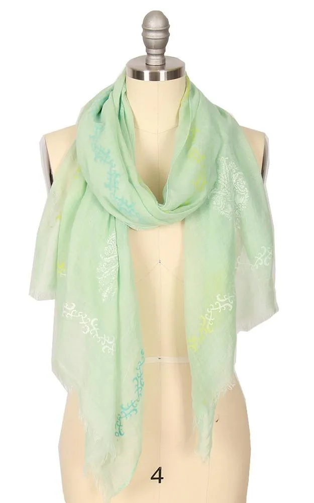 GPO553 Texture Print Scarf